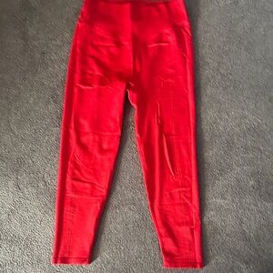 PINK Victoria's Secret Vibrant Red L leggings